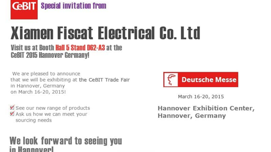 Fiscat eksponeerib CeBIT messil Hannoveris Saksamaal 16.-20. märtsil 2015